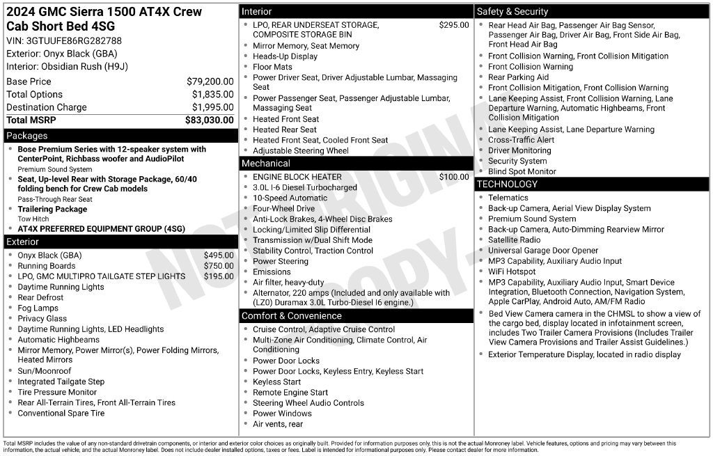 Used 2024 GMC Sierra 1500 AT4X AWD/4WD image 37