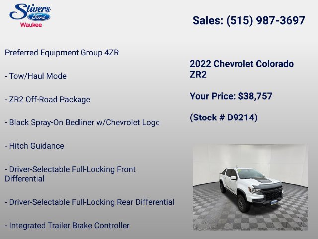 Used 2022 Chevrolet Colorado ZR2 AWD/4WD image 8