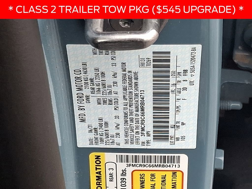 Certified 2021 Ford Bronco Sport Outer Banks w/ Outer Banks Package (96D) image 27