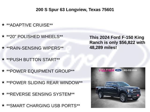 Certified 2024 Ford F150 King Ranch w/ FX4 Off-Road Package AWD/4WD image 25
