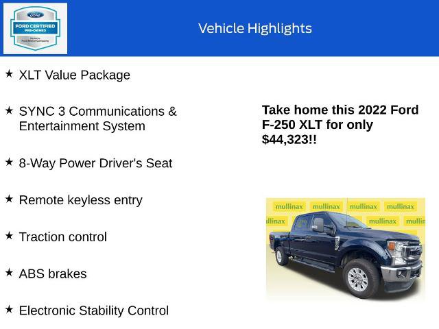 Certified 2022 Ford F250 XLT w/ XLT Value Package AWD/4WD image 18