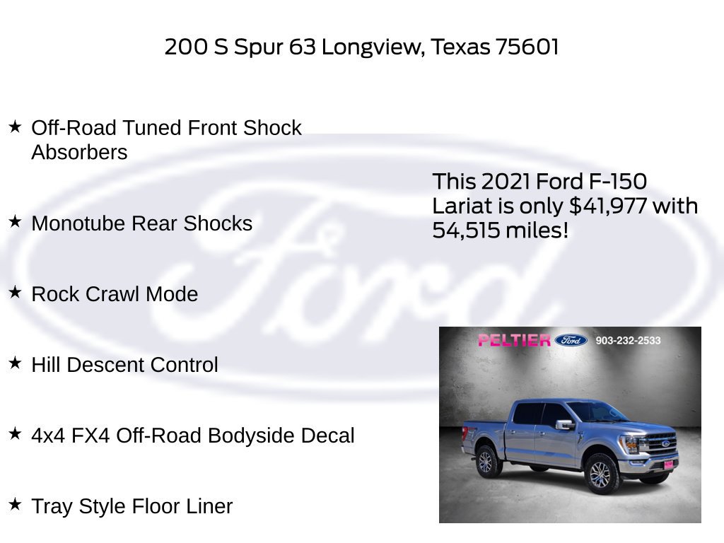 Certified 2021 Ford F150 Lariat w/ FX4 Off-Road Package AWD/4WD image 27