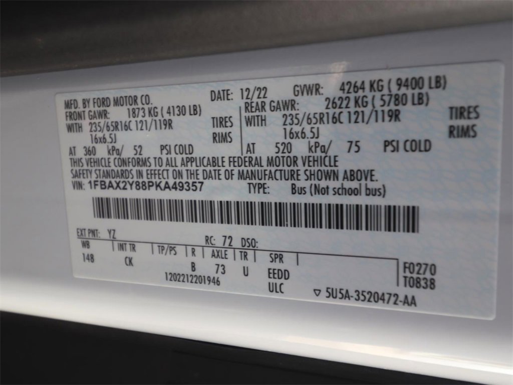 Certified 2023 Ford Transit 350 XLT image 25