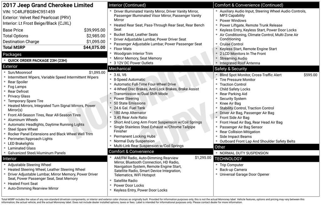 Used 2017 Jeep Grand Cherokee Limited image 9