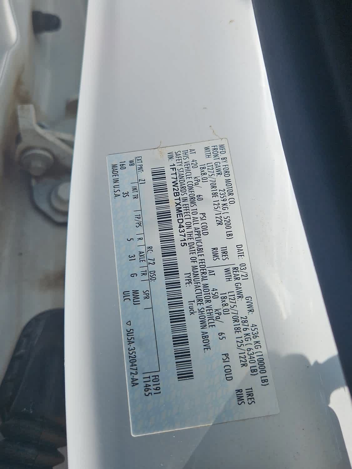 Certified 2021 Ford F250 XLT image 21