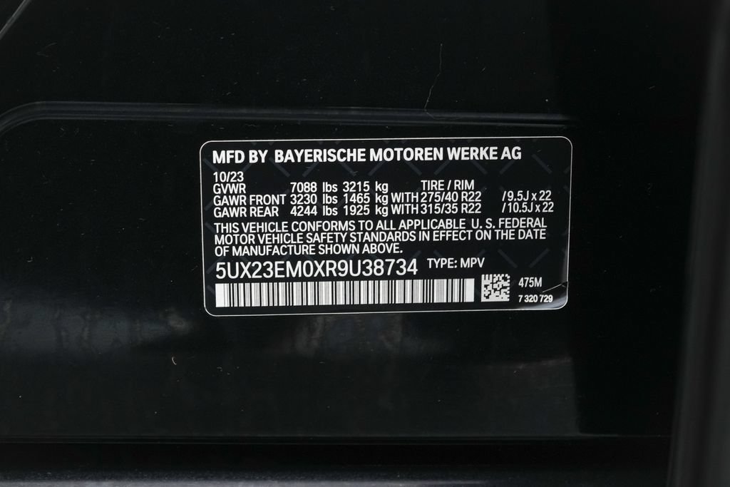Used 2024 BMW X7 xDrive40i w/ M Sport Package AWD/4WD image 46