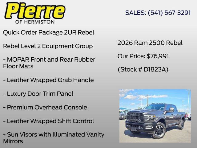 Used 2026 RAM 2500 Rebel w/ Rebel Level 2 Equipment Group AWD/4WD image 6