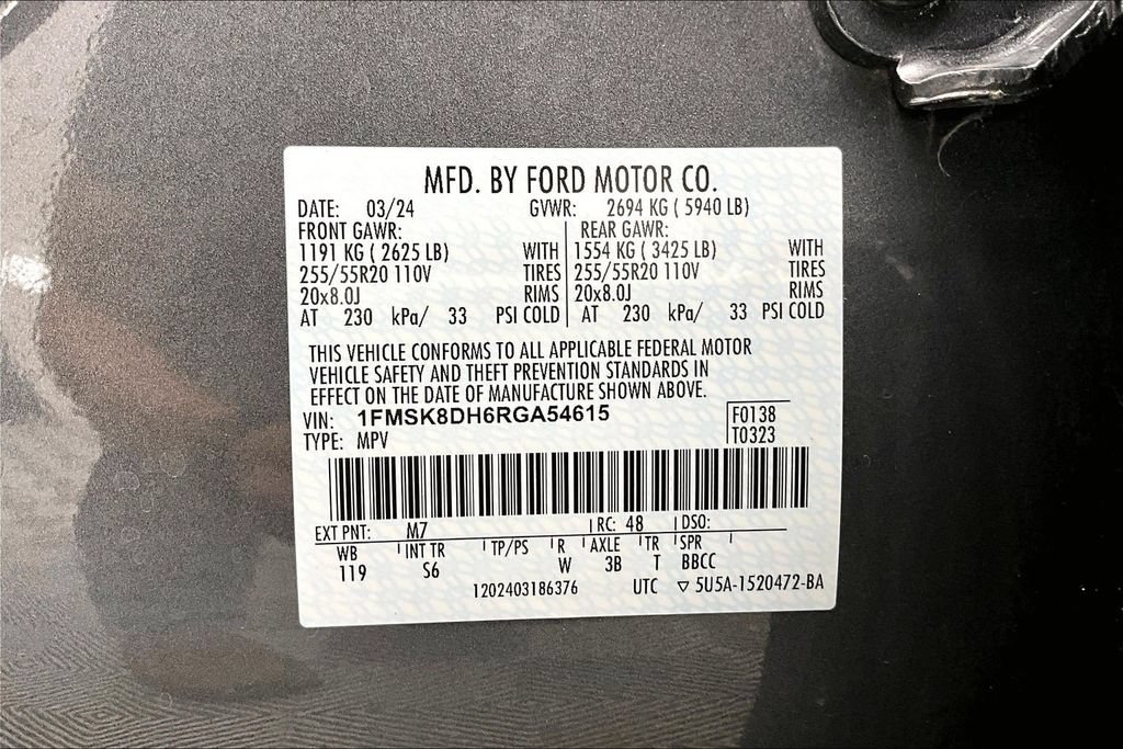 Certified 2024 Ford Explorer XLT w/ Equipment Group 202A AWD/4WD image 36