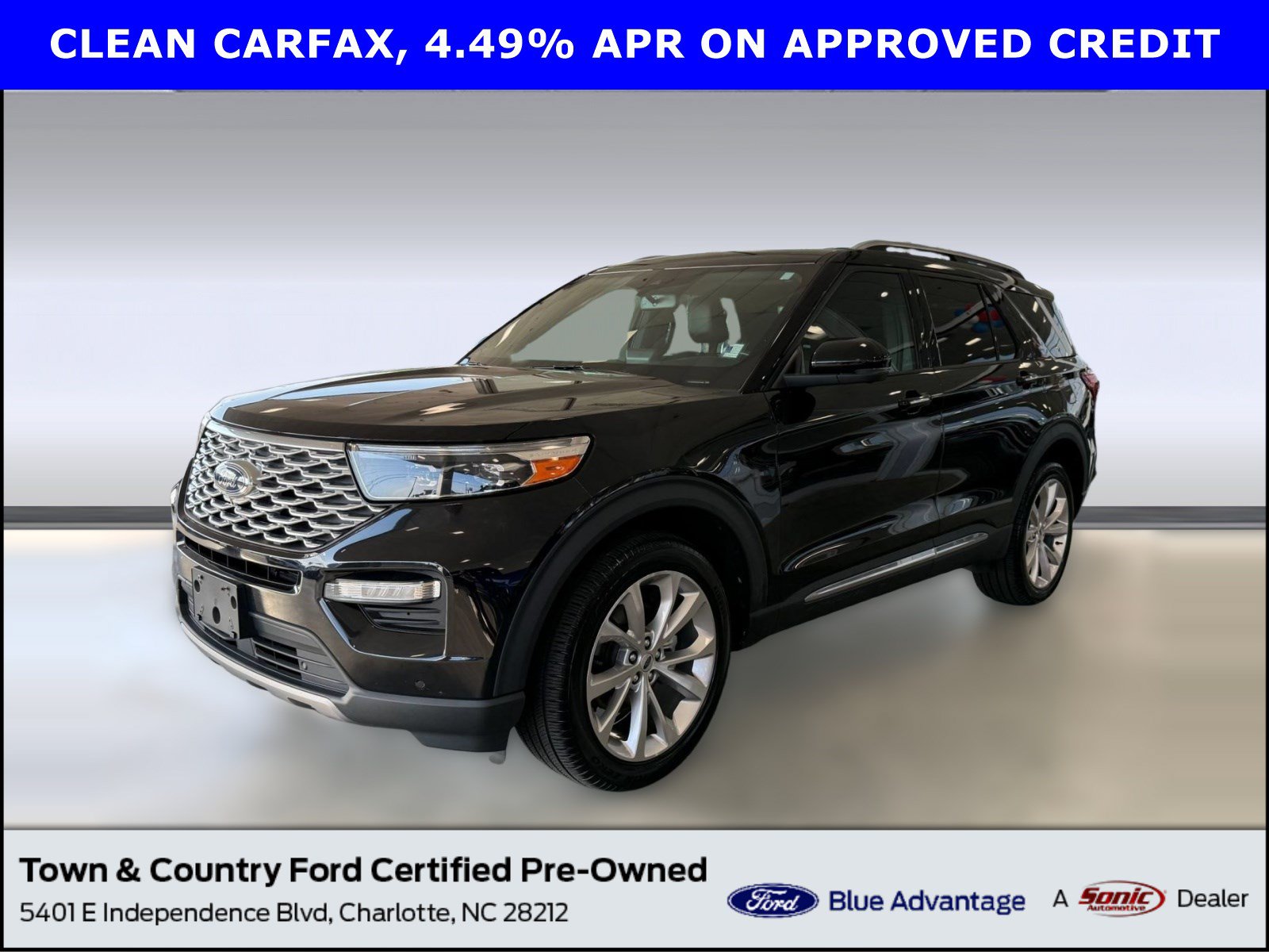 Certified 2022 Ford Explorer Platinum w/ Equipment Group 601A AWD/4WD image 1