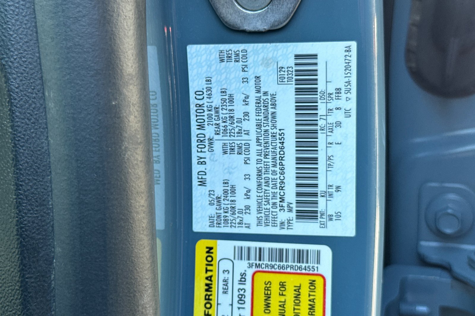 Certified 2023 Ford Bronco Sport Outer Banks AWD/4WD image 27