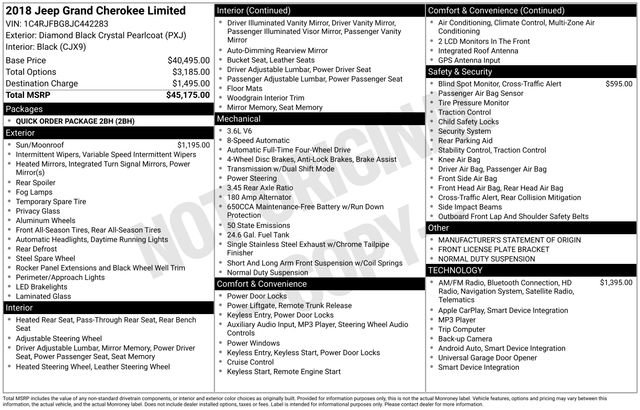 Used 2018 Jeep Grand Cherokee Limited image 9