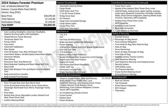 Used 2024 Subaru Forester Premium AWD/4WD image 16