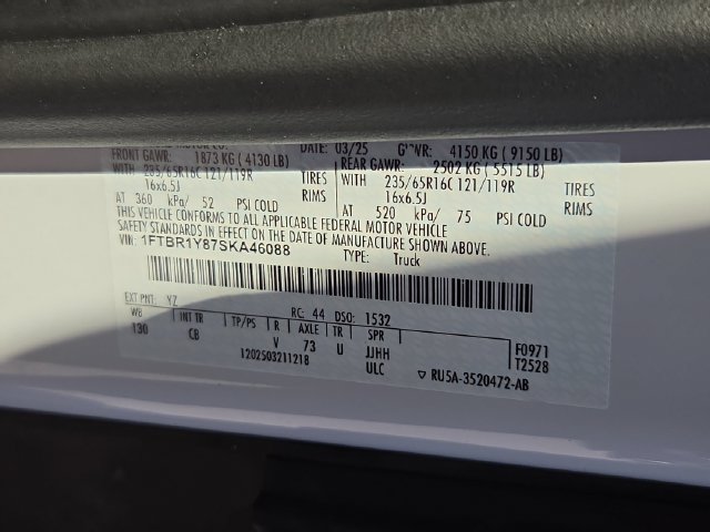Certified 2025 Ford Transit 250 Low Roof w/ Exterior Upgrade Package RWD image 32