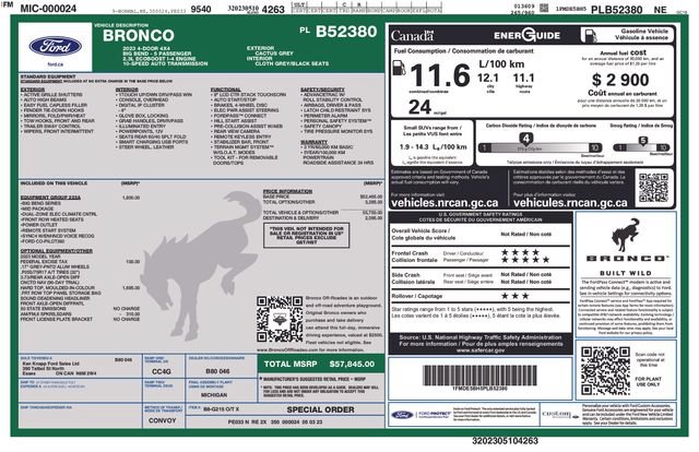 Certified 2023 Ford Bronco Big Bend AWD/4WD image 39