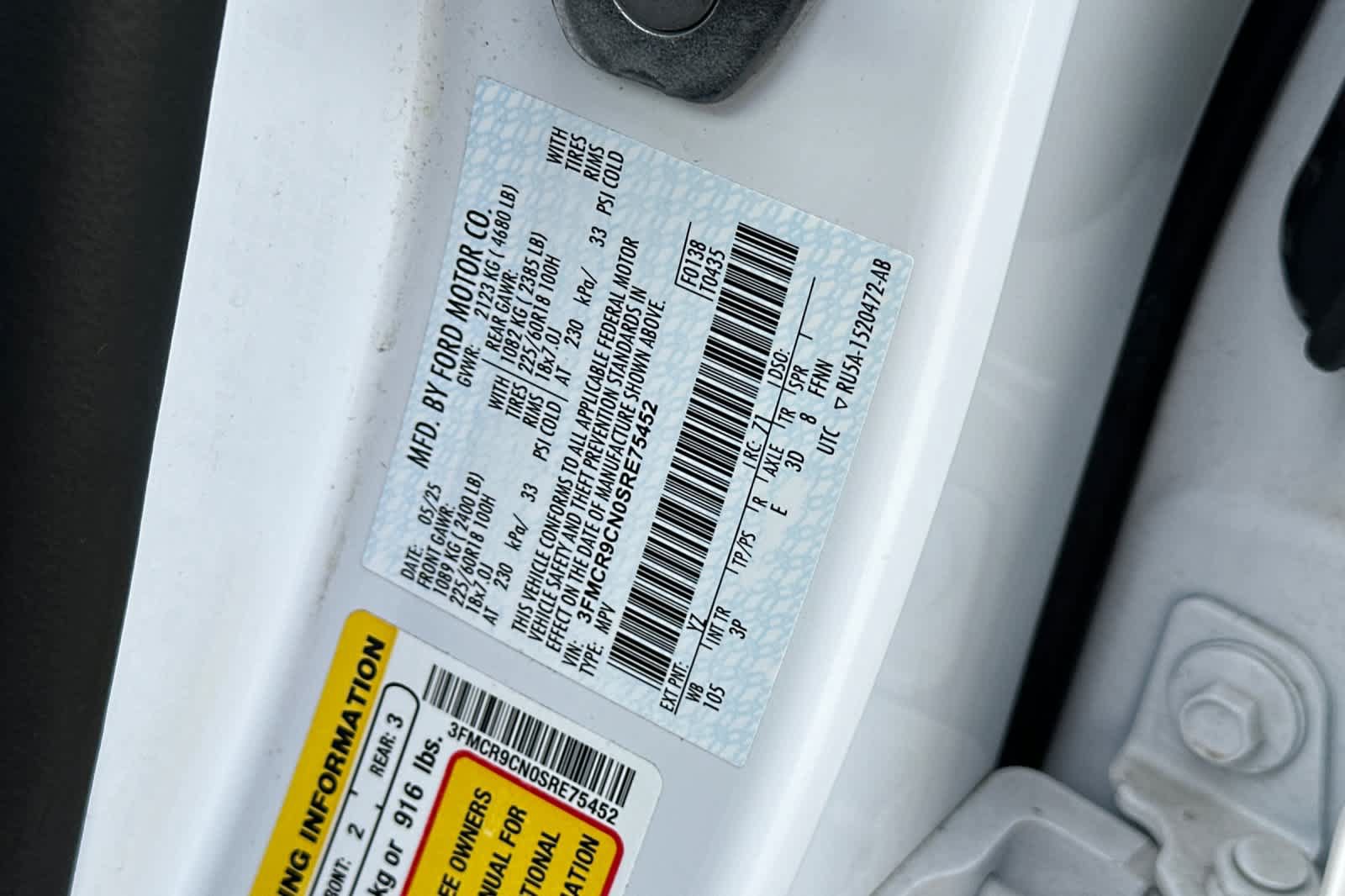 Certified 2025 Ford Bronco Sport Outer Banks AWD/4WD image 28