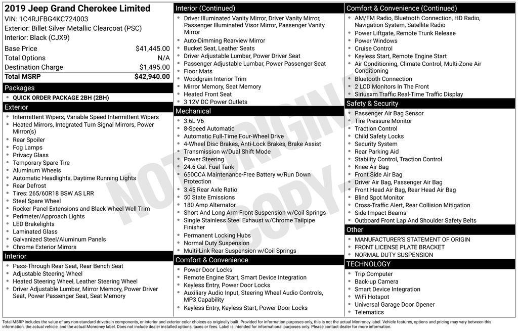 Used 2019 Jeep Grand Cherokee Limited image 11