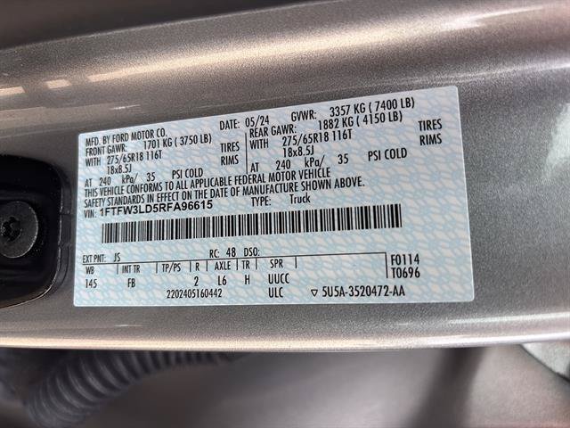Certified 2024 Ford F150 XLT w/ Equipment Group 302A MID AWD/4WD image 21