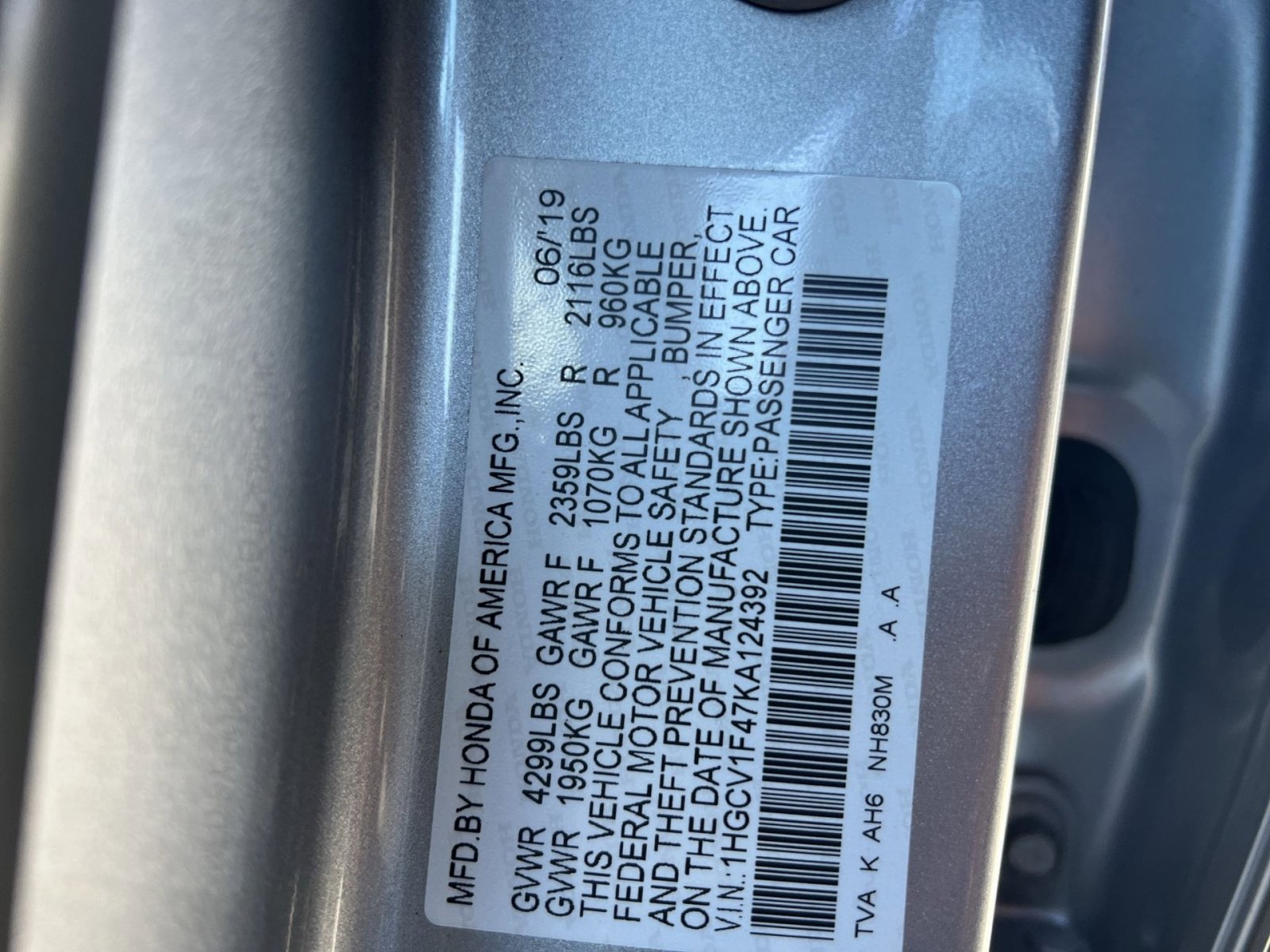 Used 2019 Honda Accord EX image 28