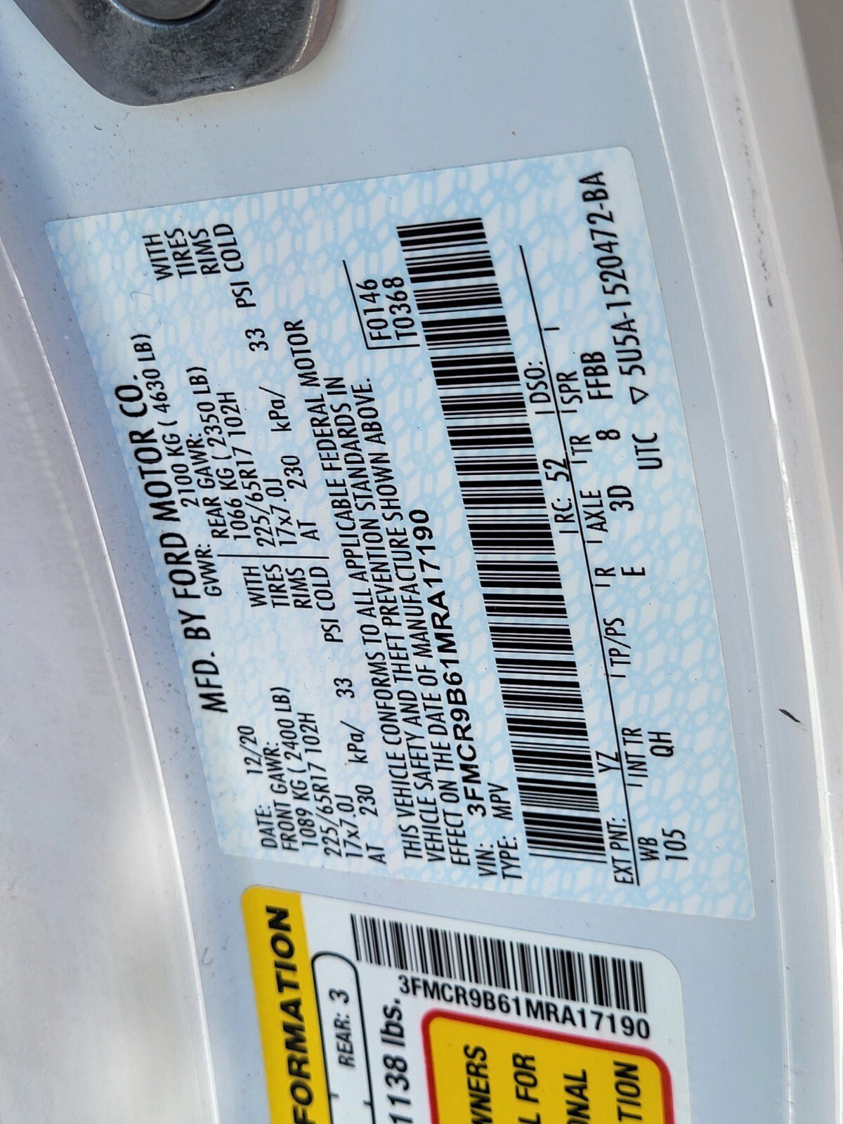 Certified 2021 Ford Bronco Sport Big Bend image 31