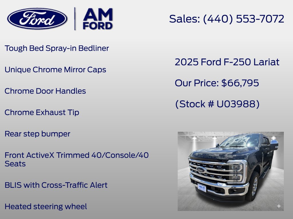 Certified 2025 Ford F250 Lariat w/ Chrome Package AWD/4WD image 39