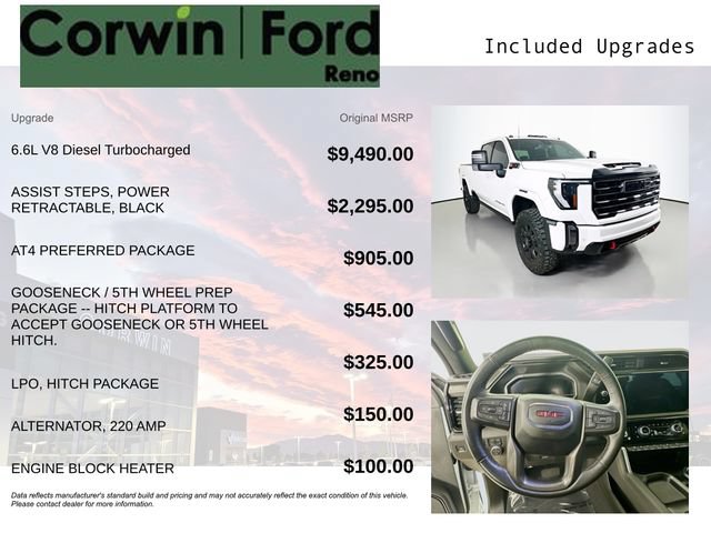 Used 2024 GMC Sierra 2500 AT4 w/ AT4 Preferred Package AWD/4WD image 3