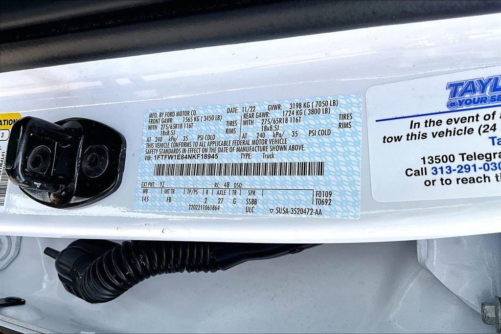 Certified 2022 Ford F150 XLT w/ Equipment Group 302A High AWD/4WD image 36