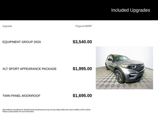 Certified 2023 Ford Explorer XLT w/ Equipment Group 202A image 9