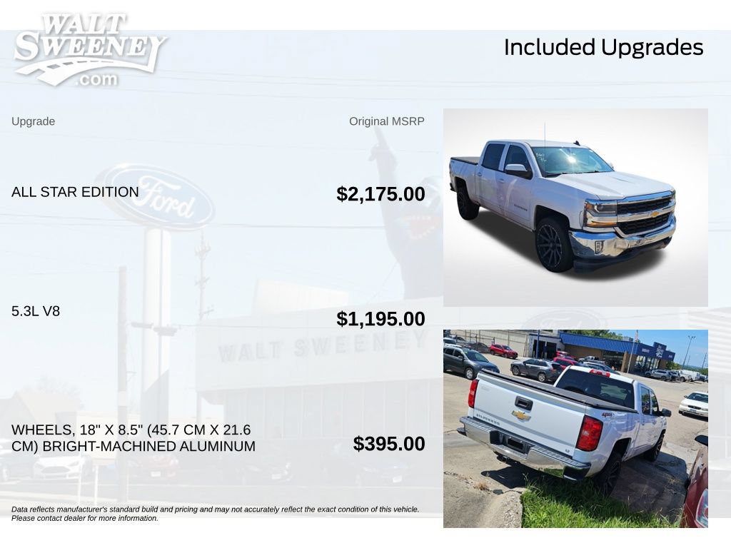 Used 2018 Chevrolet Silverado 1500 LT w/ All Star Edition AWD/4WD image 5