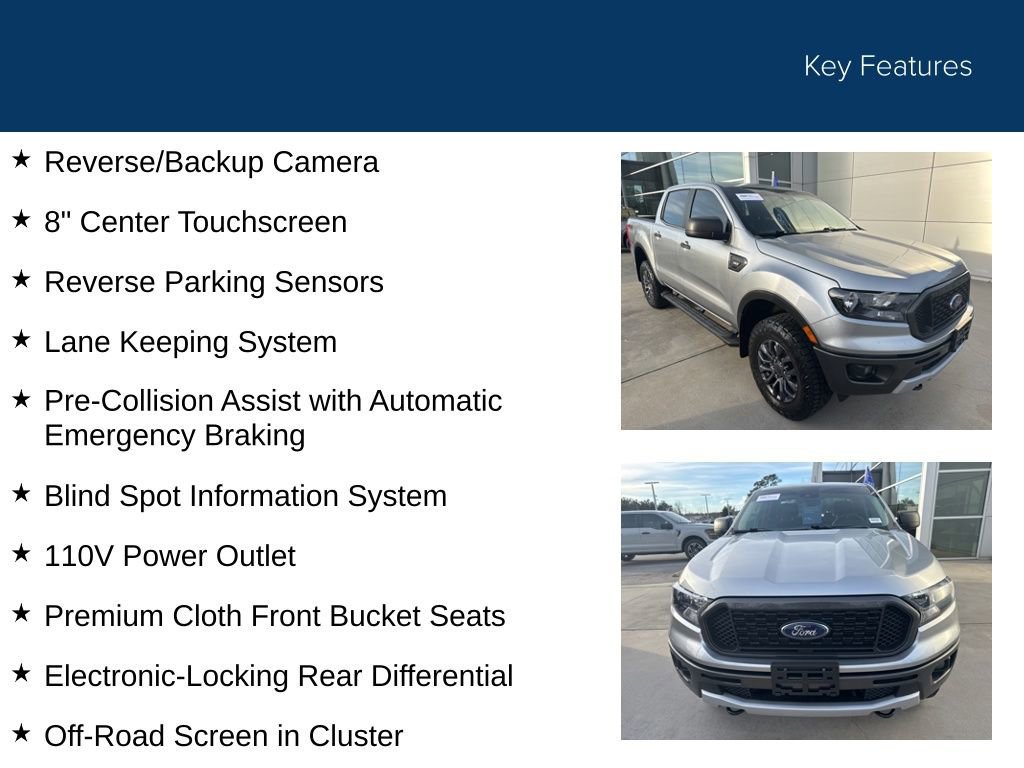 Certified 2021 Ford Ranger XLT w/ Equipment Group 301A Mid image 35