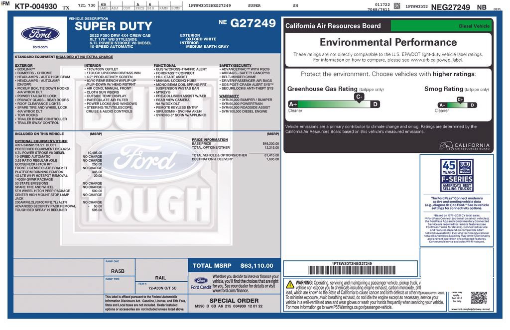 Certified 2022 Ford F350 XLT AWD/4WD image 5
