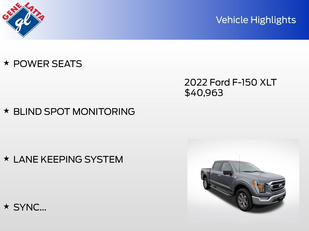 Certified 2022 Ford F150 XLT w/ Equipment Group 302A High AWD/4WD image 34