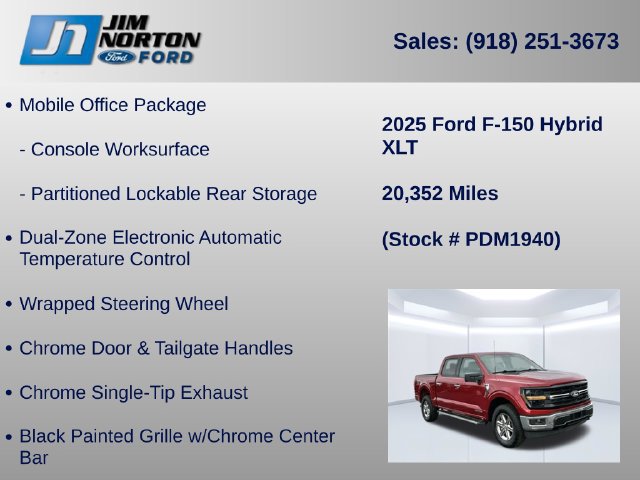 Certified 2025 Ford F150 XLT w/ Equipment Group 301A Standard AWD/4WD image 21