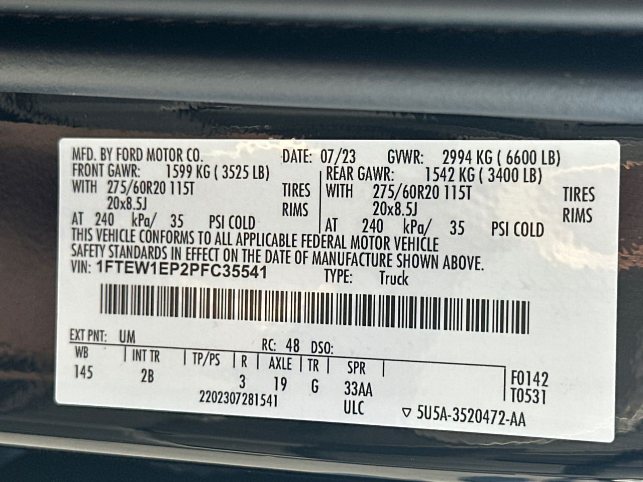 Certified 2023 Ford F150 Lariat w/ Equipment Group 502A High AWD/4WD image 36