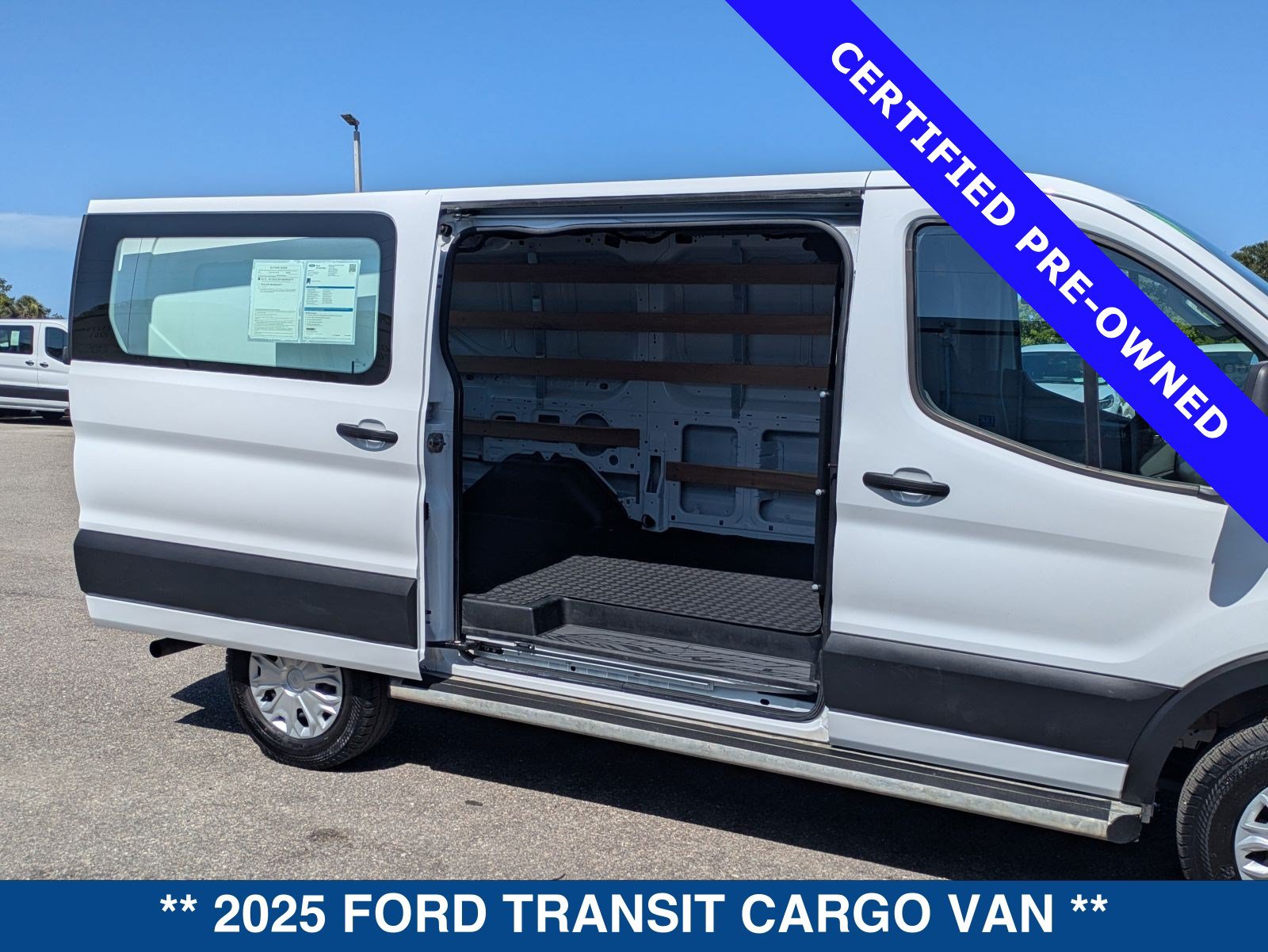 Certified 2025 Ford Transit 250 Low Roof w/ Exterior Upgrade Package RWD image 14