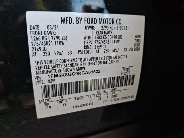 Certified 2024 Ford Explorer ST w/ Equipment Group 401A AWD/4WD image 28