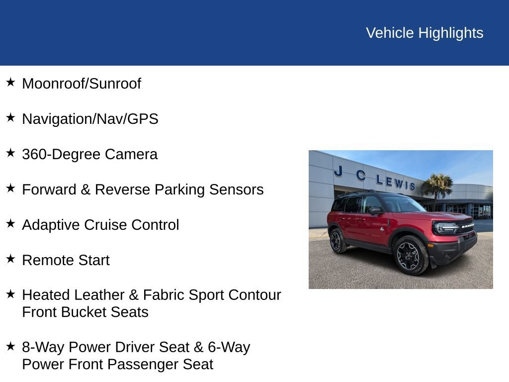 Certified 2025 Ford Bronco Sport Outer Banks w/ Outer Banks Tech Package+ AWD/4WD image 30