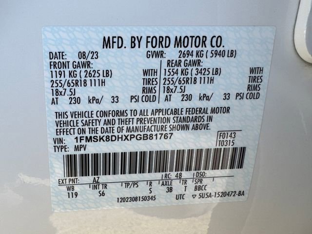 Certified 2023 Ford Explorer XLT w/ Equipment Group 202A AWD/4WD image 29