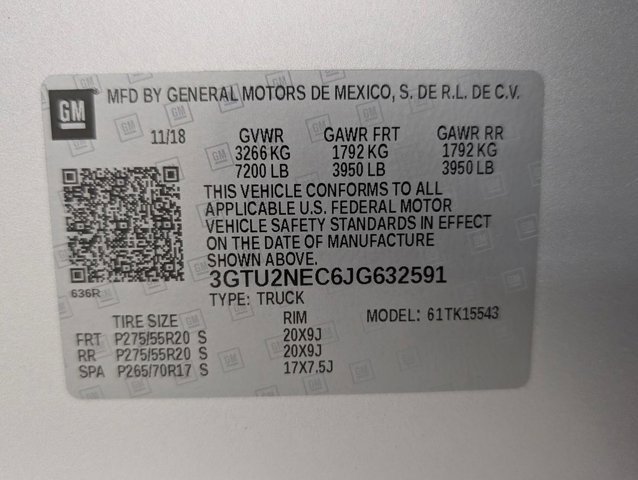 Used 2018 GMC Sierra 1500 SLT w/ SLT Premium Package image 9