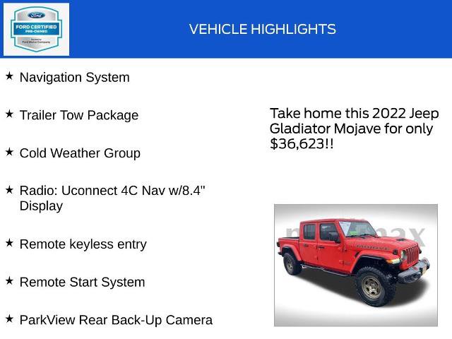 Used 2022 Jeep Gladiator Mojave w/ LED Lighting Group image 18