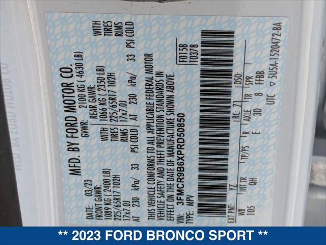 Certified 2023 Ford Bronco Sport Big Bend image 24