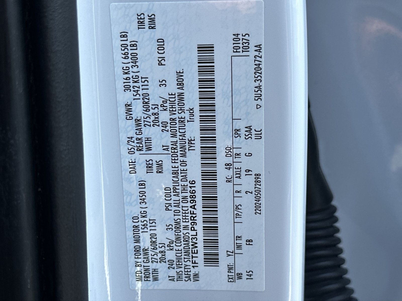 Certified 2024 Ford F150 XLT w/ Equipment Group 302A MID AWD/4WD image 36