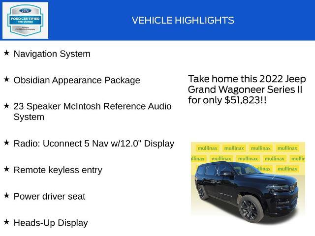 Used 2022 Jeep Grand Wagoneer Series II AWD/4WD image 18