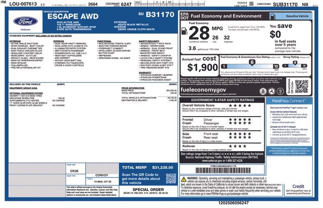 Certified 2025 Ford Escape Active AWD/4WD image 9