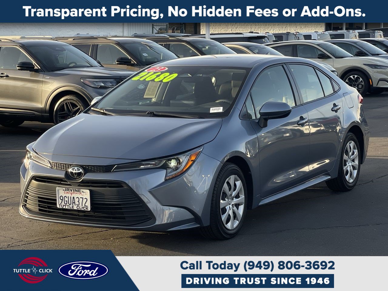 Used 2023 Toyota Corolla LE w/ Carpet Mat Package (TMS) FWD image 12