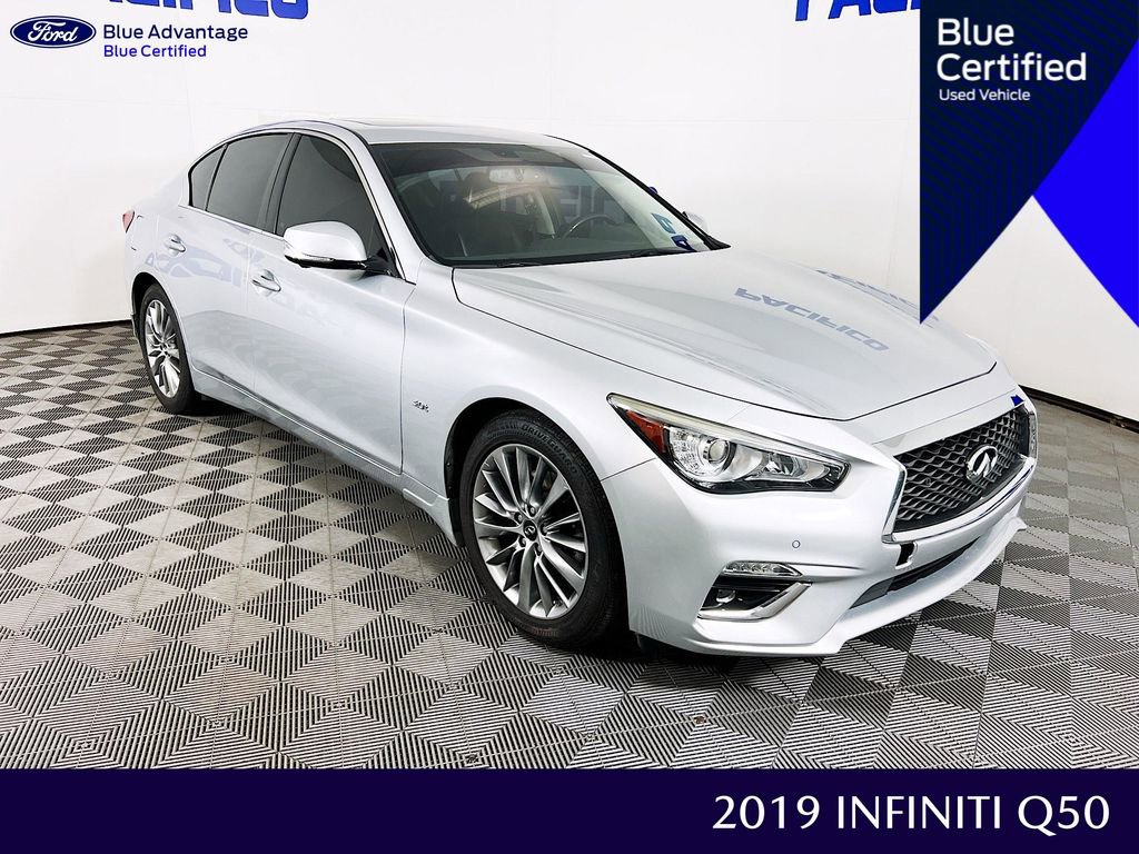 Used 2019 INFINITI Q50 Luxe w/ Essential Package (3.0T Luxe) AWD/4WD video 1
