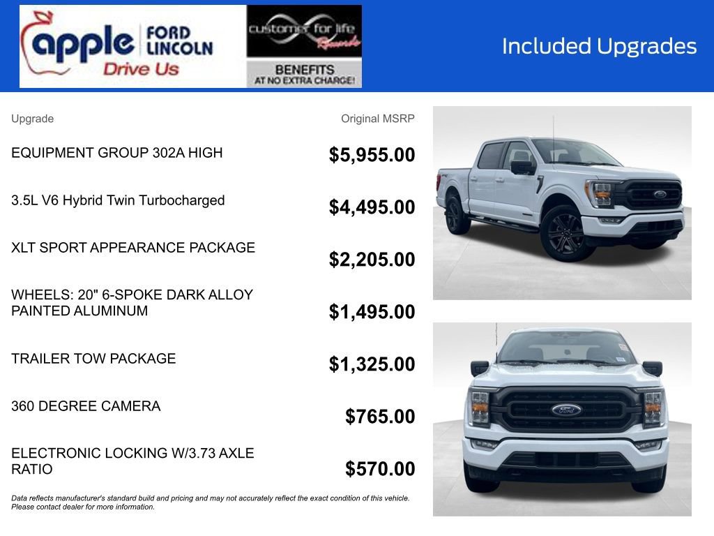 Certified 2023 Ford F150 XLT w/ Equipment Group 302A High image 7