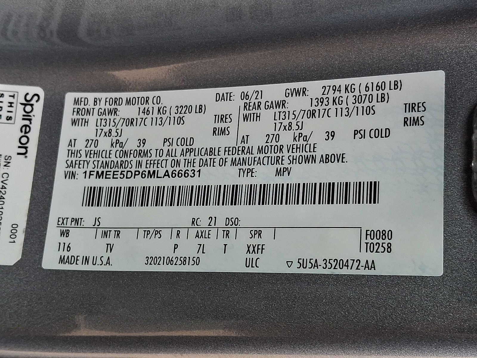 Certified 2021 Ford Bronco Wildtrak AWD/4WD image 26
