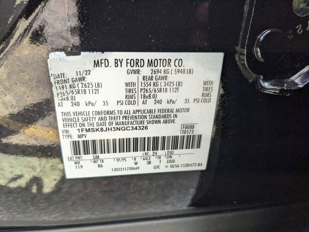 Certified 2022 Ford Explorer Timberline w/ Timberline Technology Package image 40