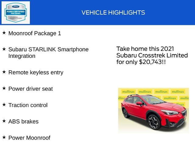 Used 2021 Subaru Crosstrek 2.5i Limited w/ Moonroof Package 1 AWD/4WD image 18