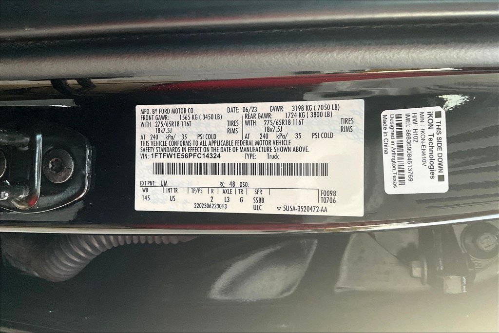 Certified 2023 Ford F150 XLT w/ Equipment Group 302A High AWD/4WD image 19